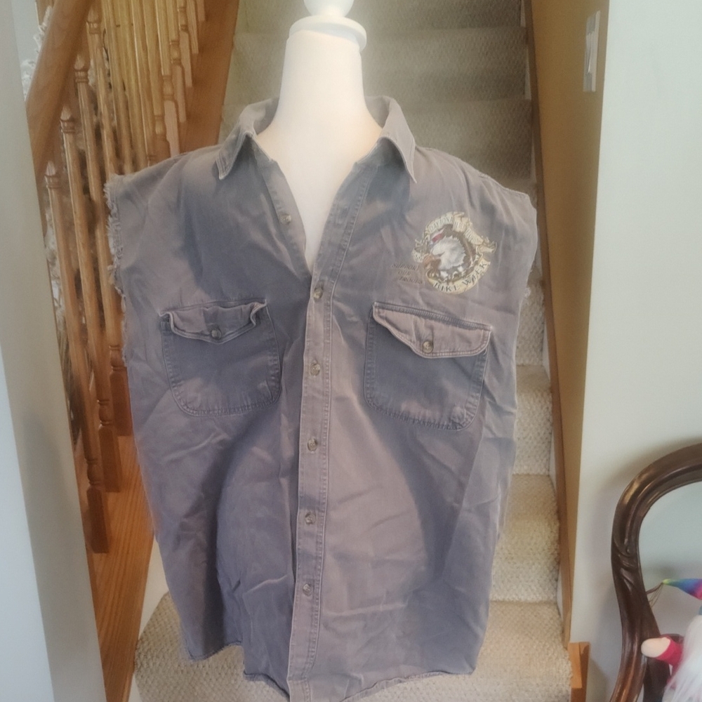 Biker Design Daytona Beach 2006 Bike Week Support Our Troops Vest Size 2XL